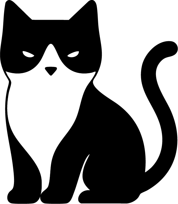 Veronica the tuxedo cat peeking